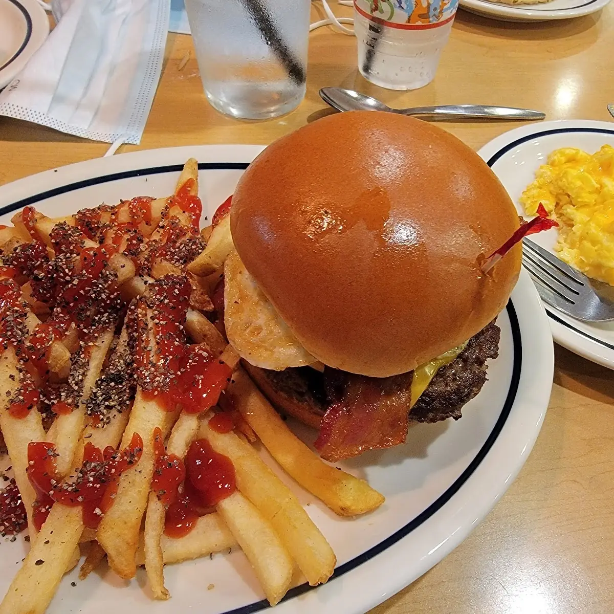 Big Brunch Burger and Fries