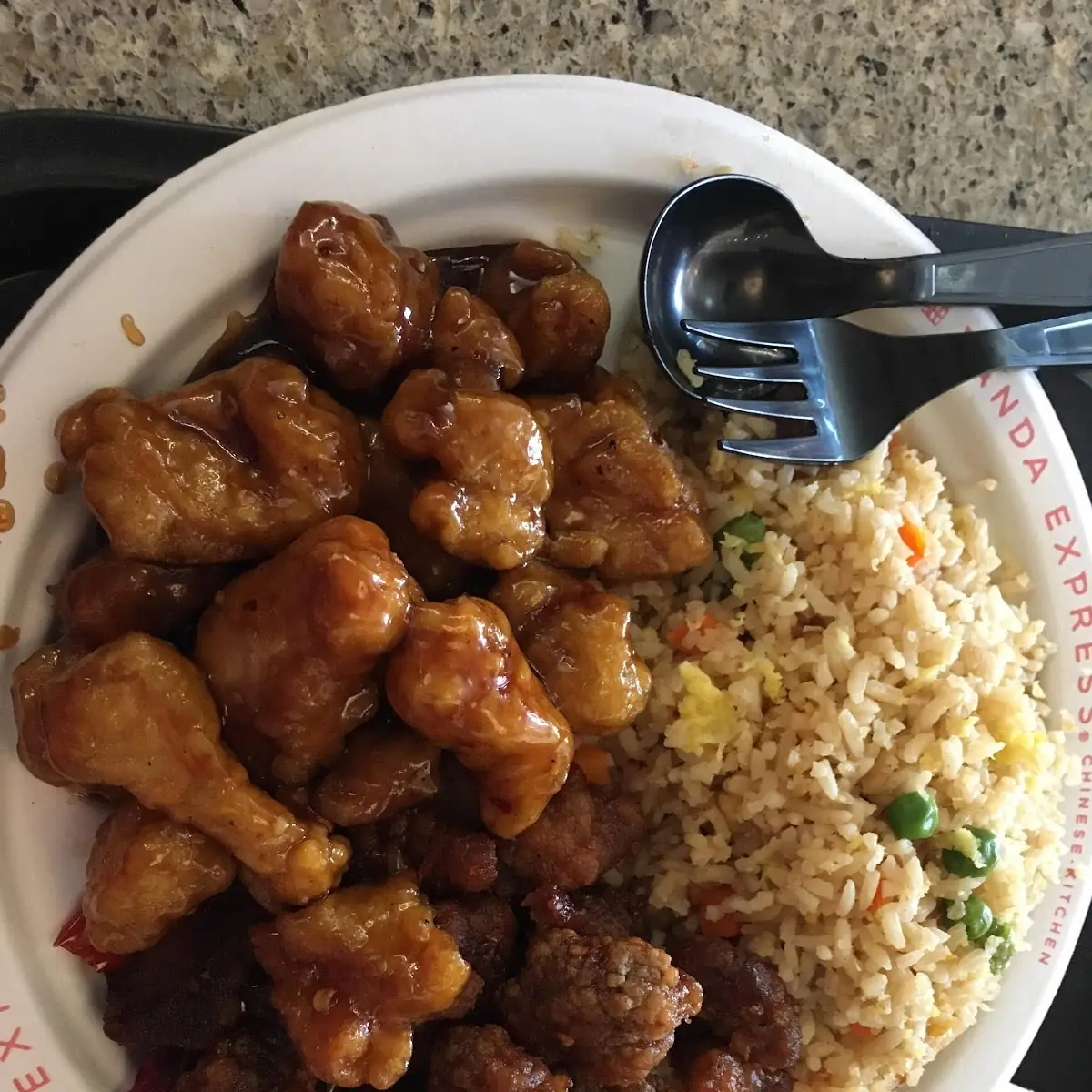 Fried Rice Orange Chicken