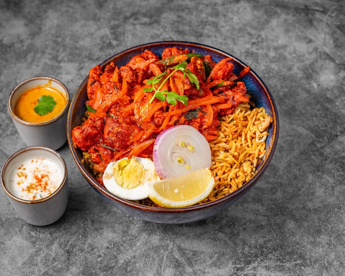 Coconut Curry Vegan Chicken Rice Bowl