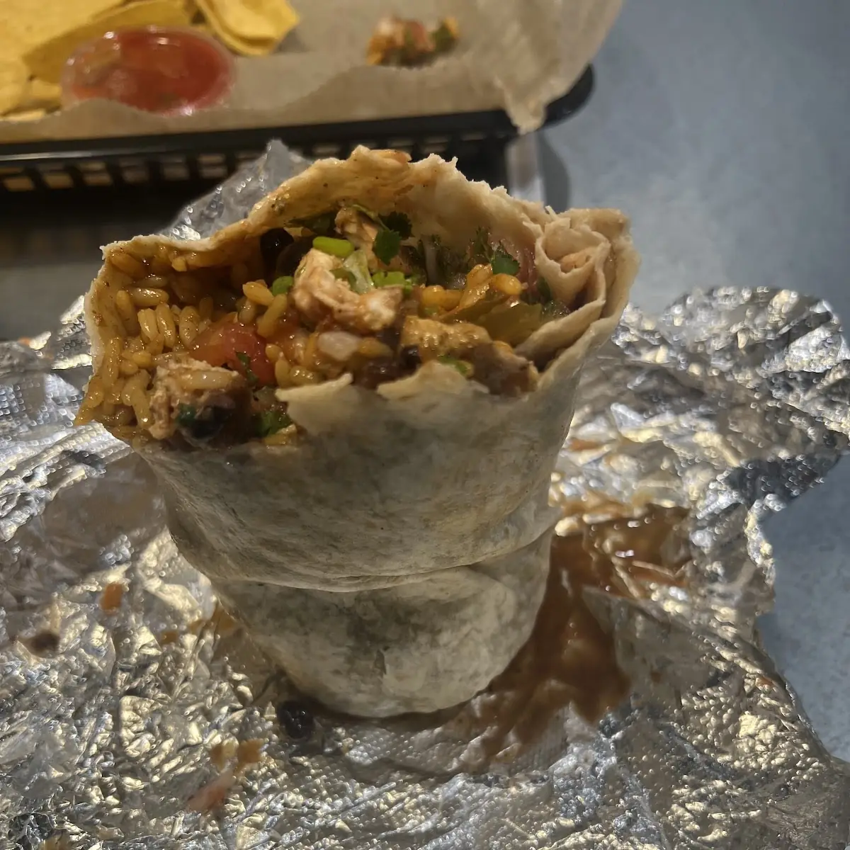 Baja Chicken Burritos