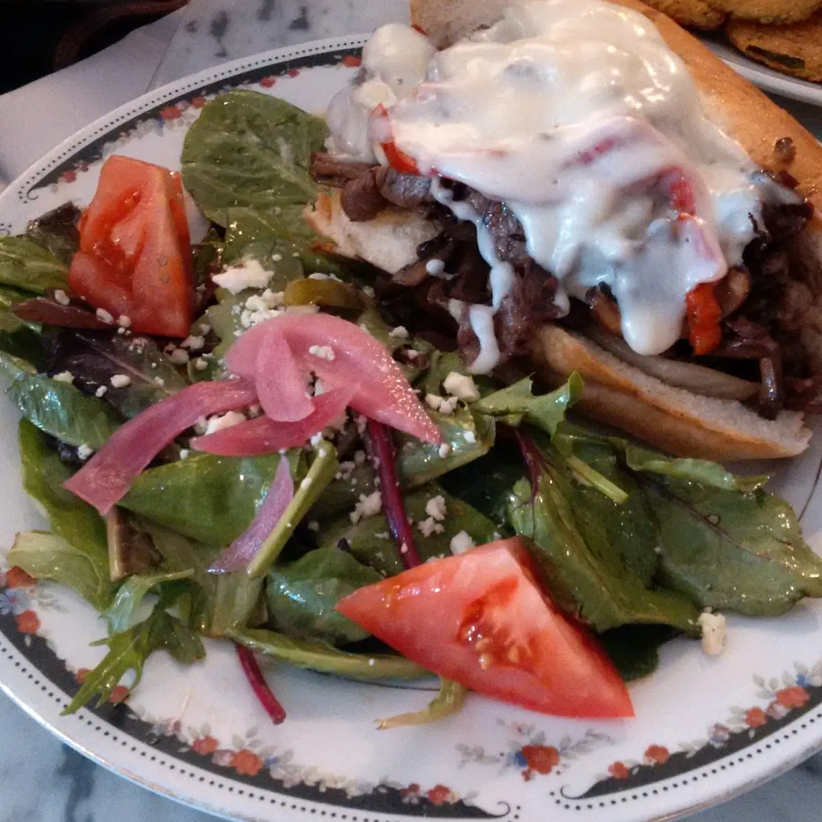 Sliced Ribeye Steak Sandwich