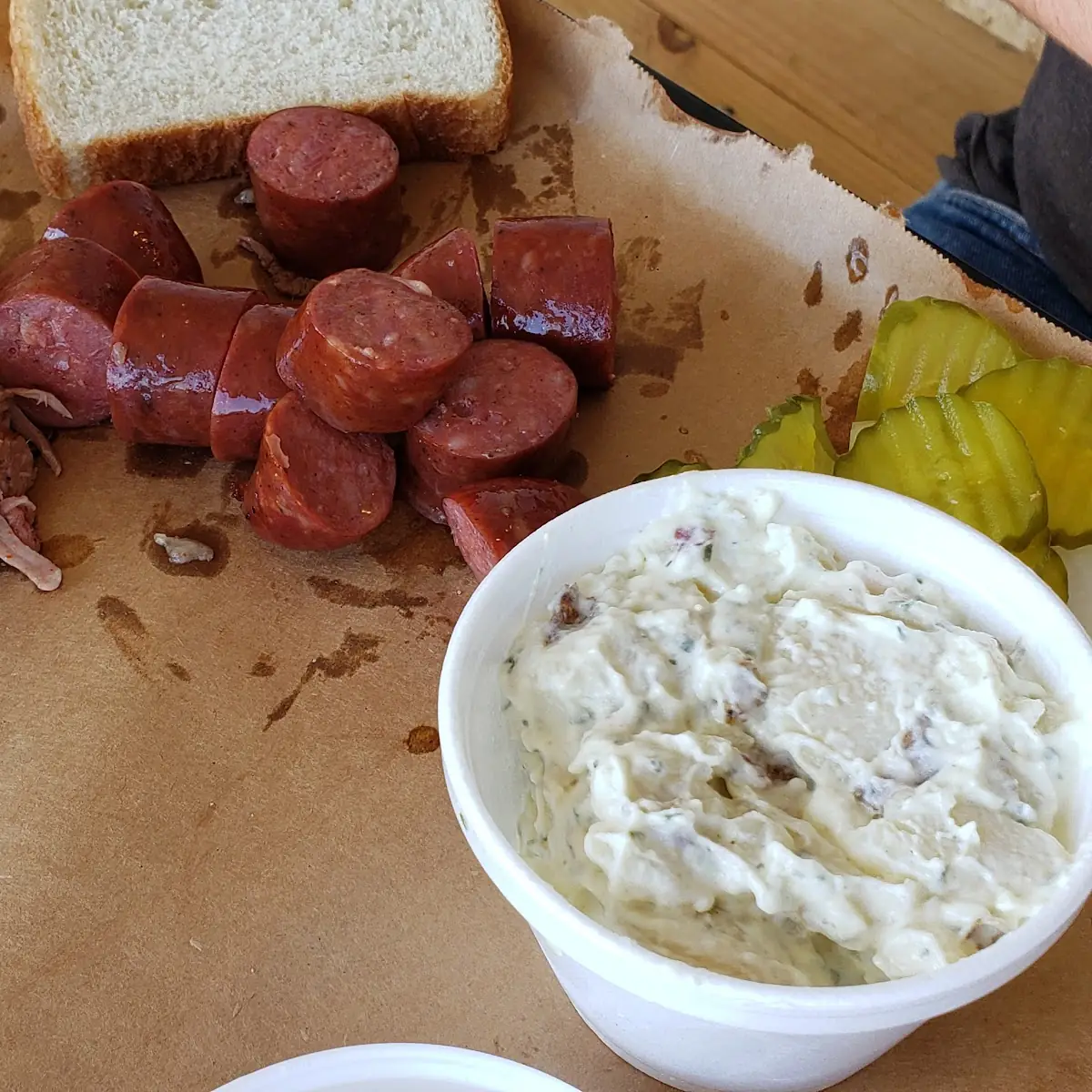 Potato Salad and 2 Meat Combo