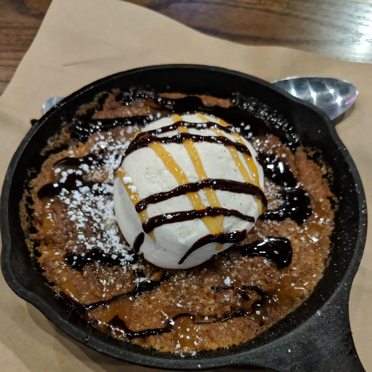 Salted Caramel Cookie Skillet