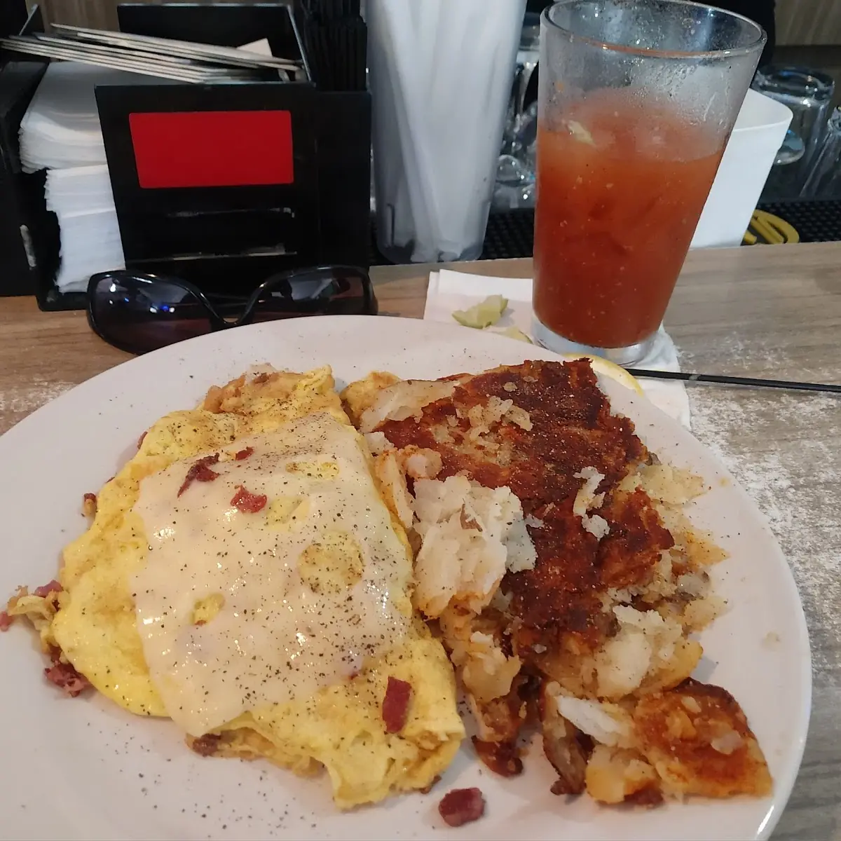 Italian Sausage & Provolone Omelette