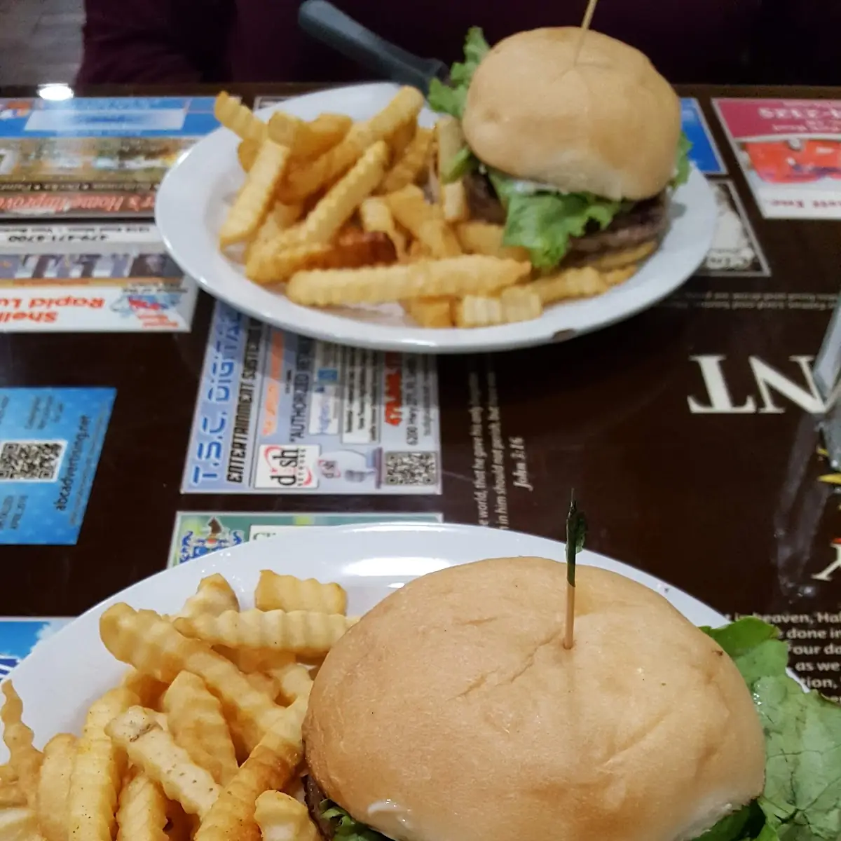 Burger and Fries