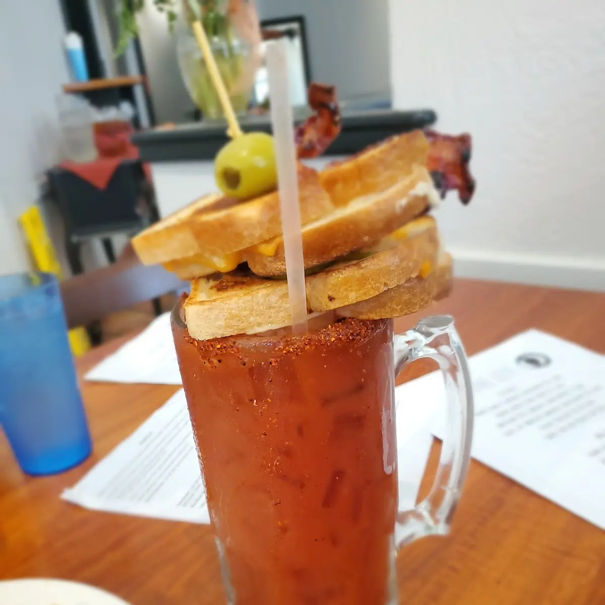 Bloody Mary Grilled Cheese