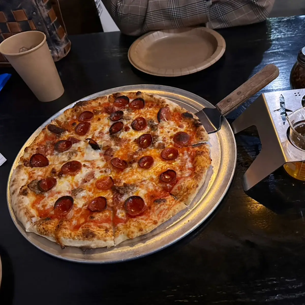 Three Meat Pizza