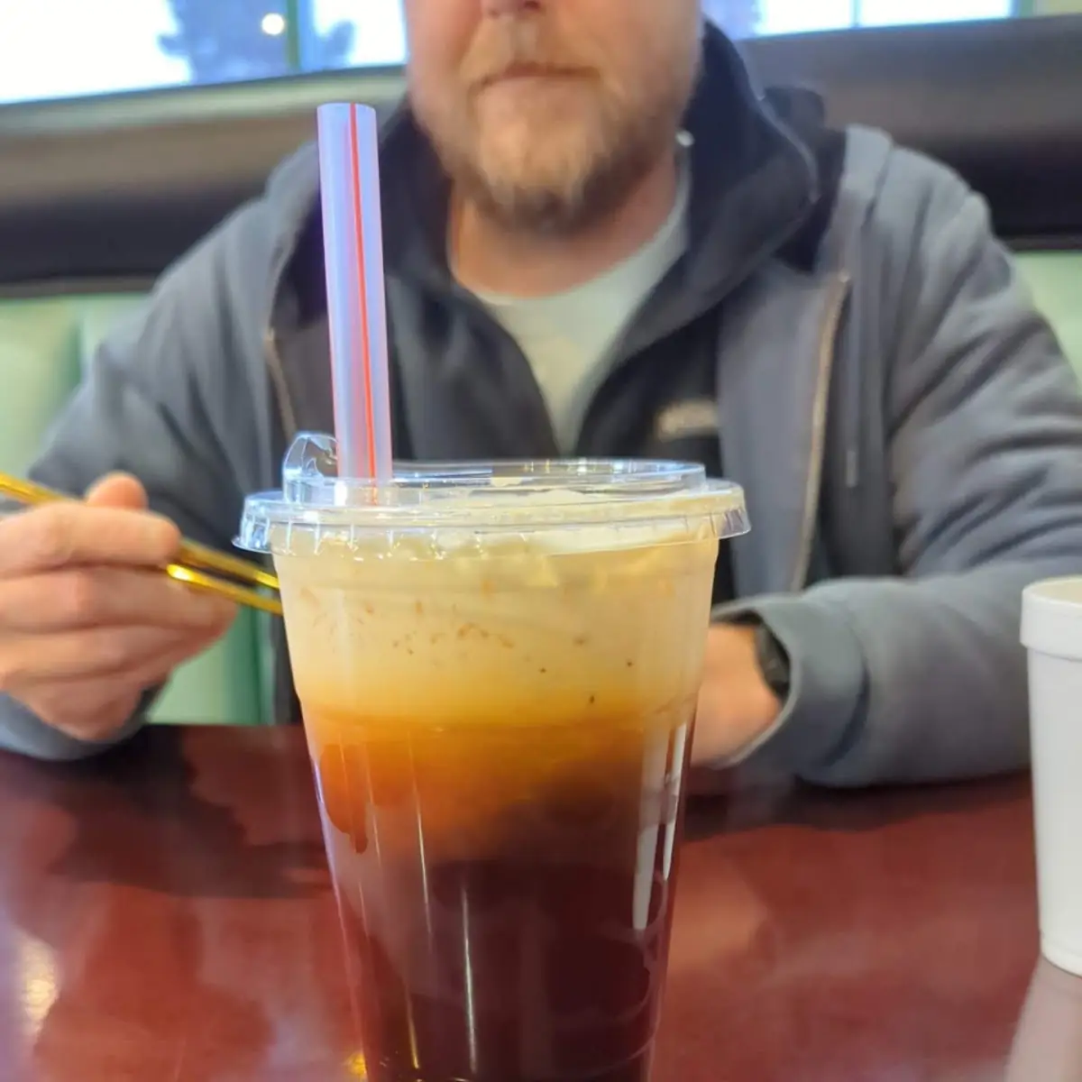 Thai Iced Tea with Boba