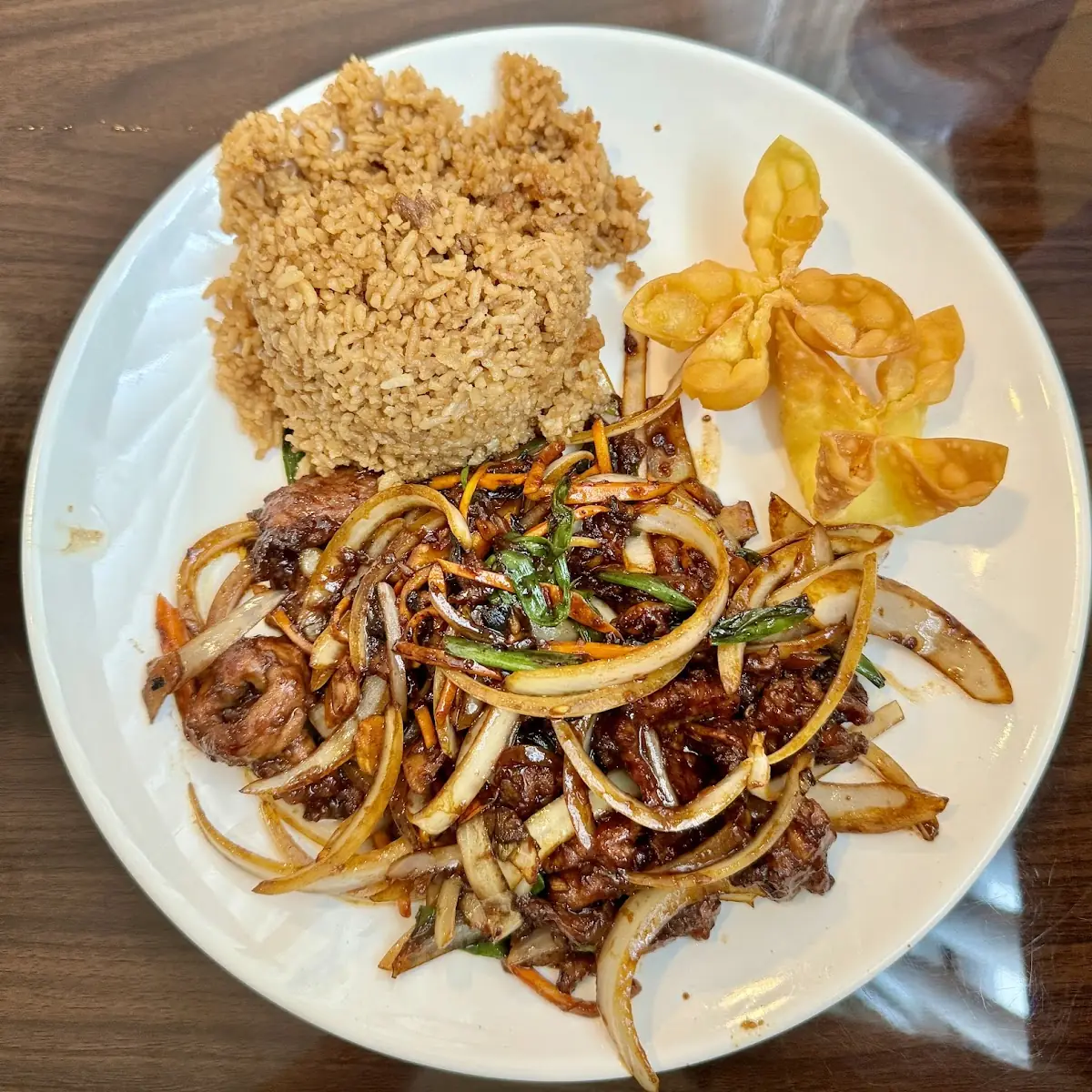 Mongolian Beef Combination Fried Rice
