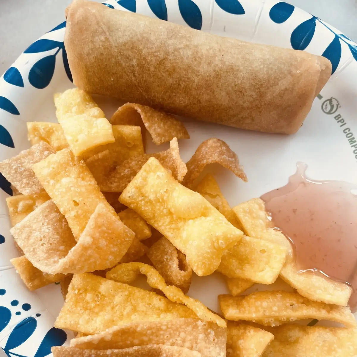 Noodles & Spring Roll