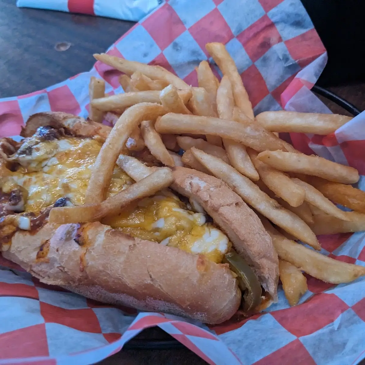 Bacon Wrapped Chili Dog