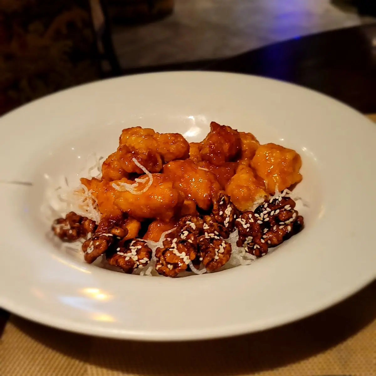 Honey Glazed Chicken with Walnuts