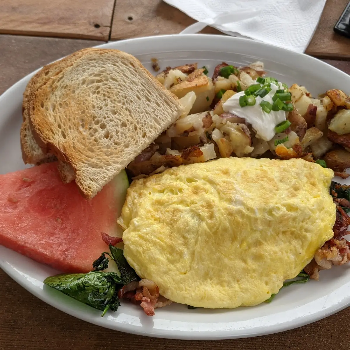 Crispy Bacon Omelet
