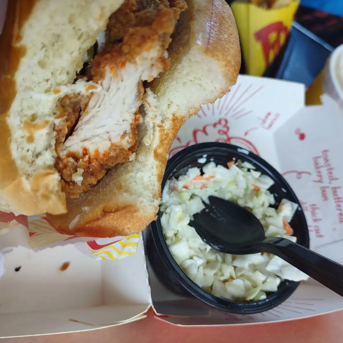 10 Chicken Sandwich Combo with Cole Slaw
