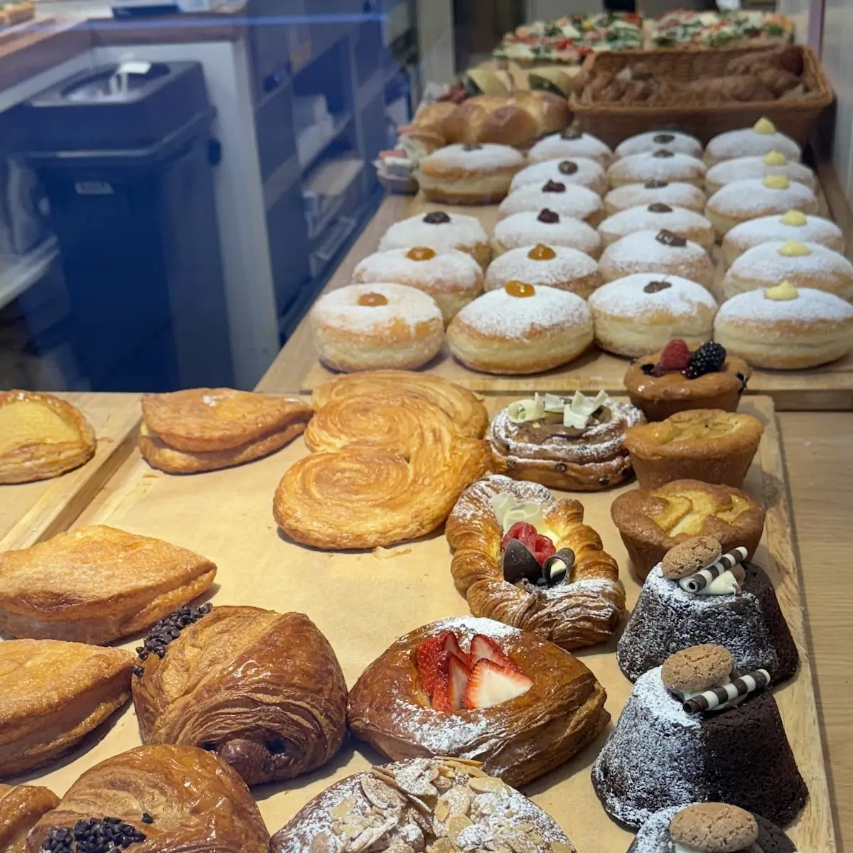 Assorted Pastries and Sandwiches