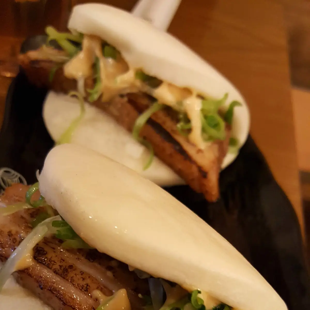 Pork Bun and Fried Chicken Bun