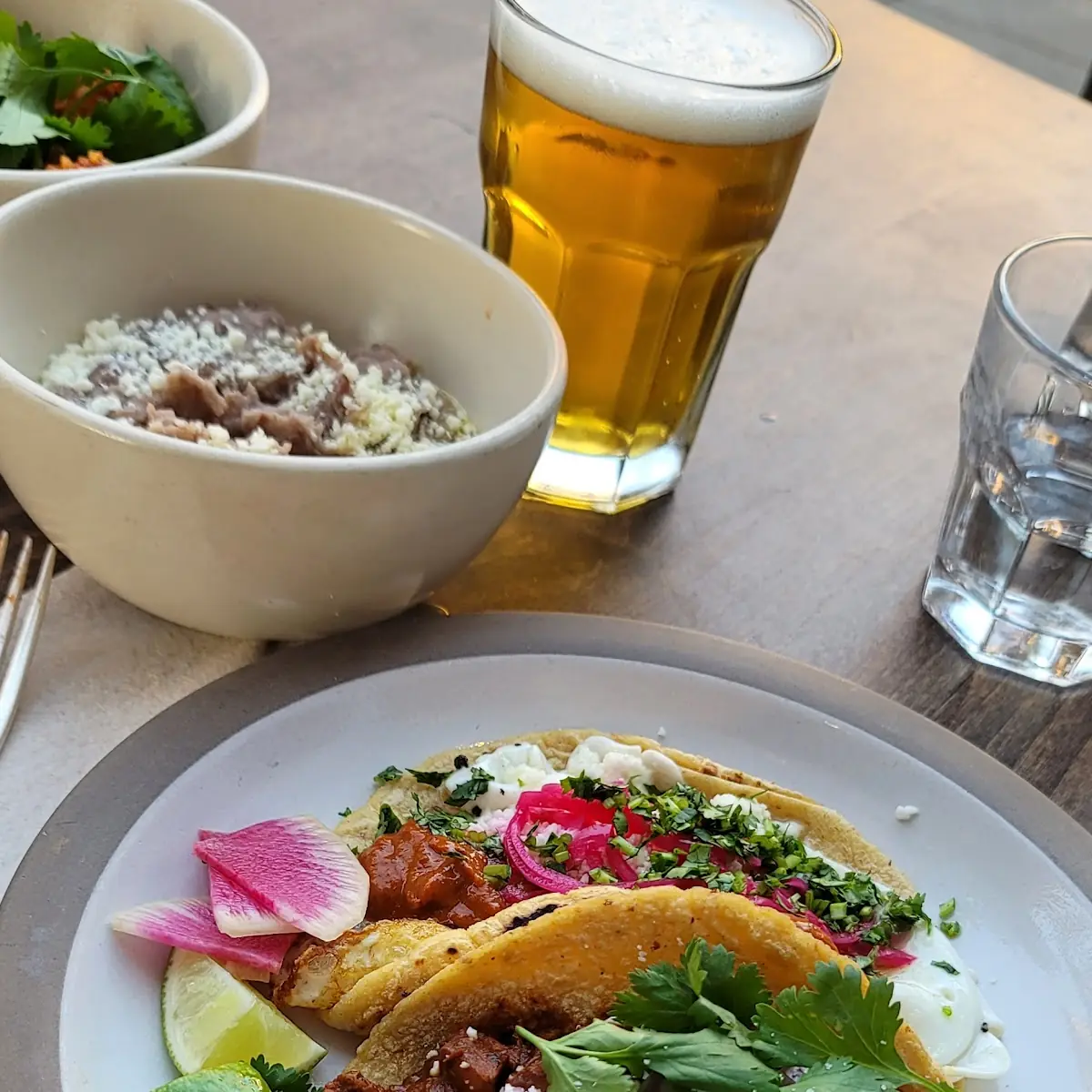 Charred Swift Pepper Romanu Bean Tostada