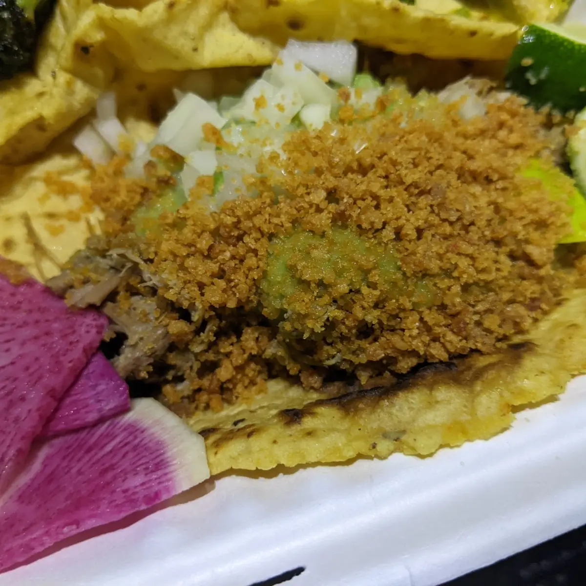 Pork Chile Verde Taco