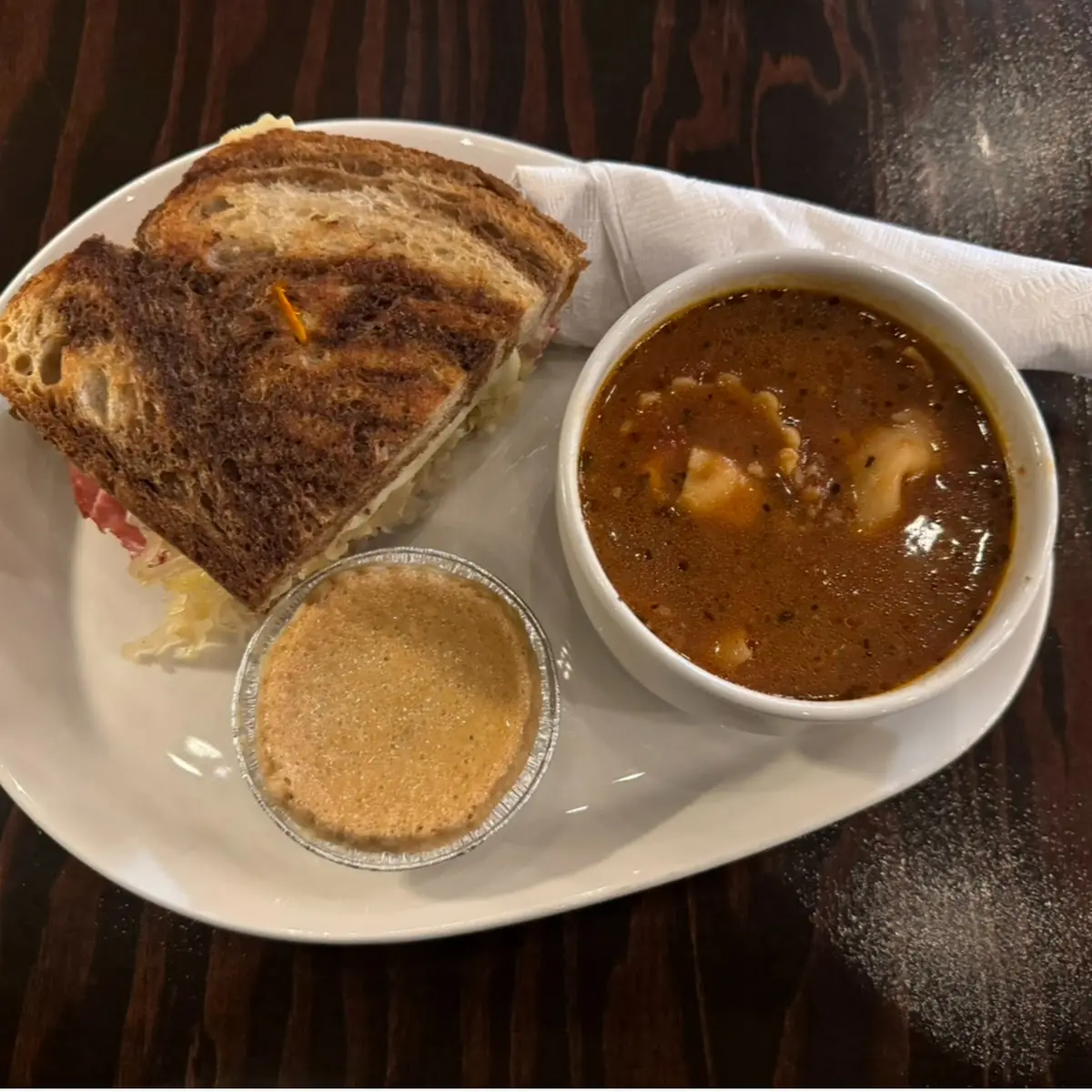 Lasagna Soup with Reuben