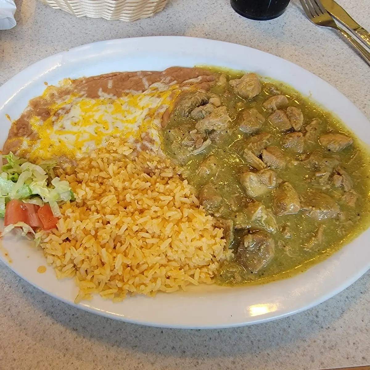 Chile Verde Plate