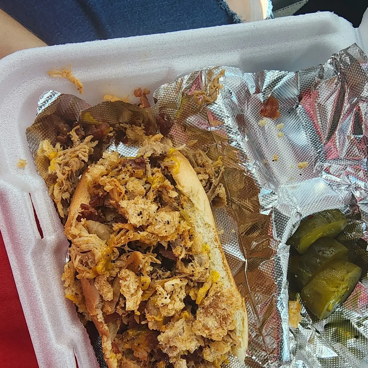 Hot Dog with Pulled Pork