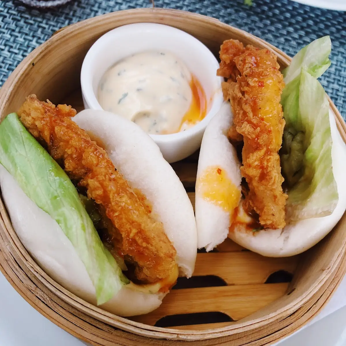 Crispy Chicken Bao Buns