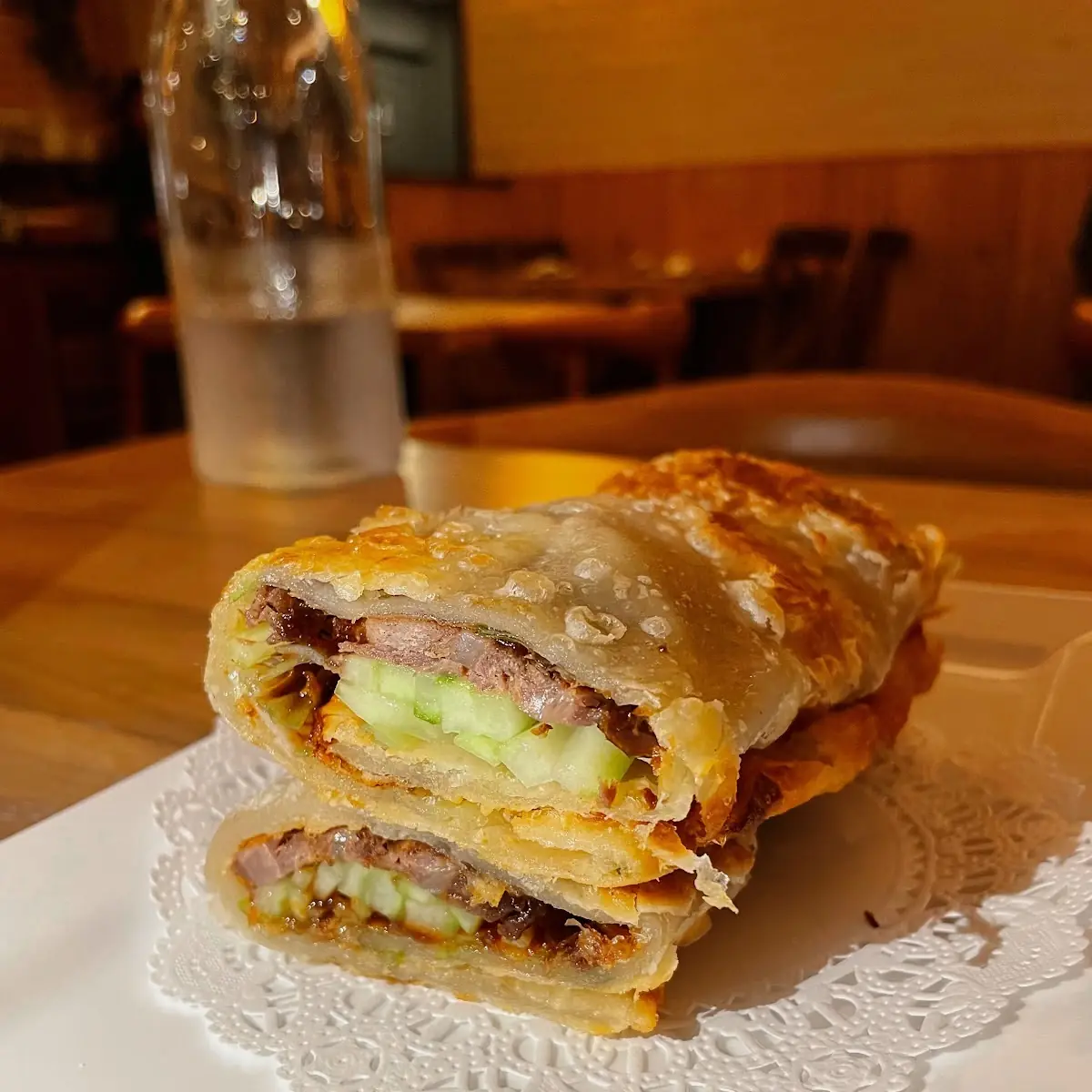 Aromatic Beef Wrapped in Scallion Pancake