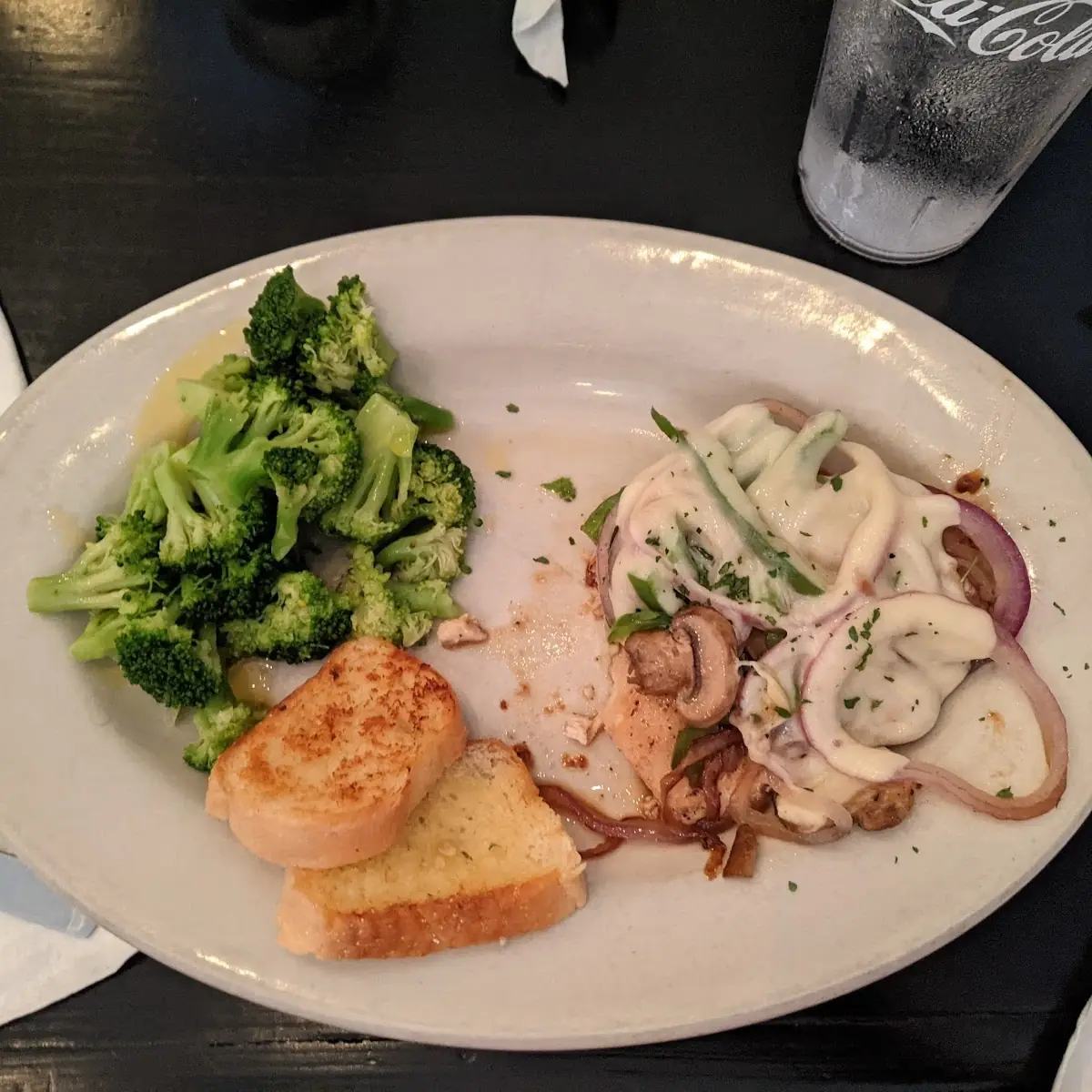 Monterey Chicken with Steamed Broccoli
