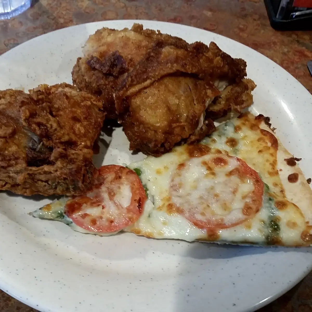 Fried Chicken and Pizza