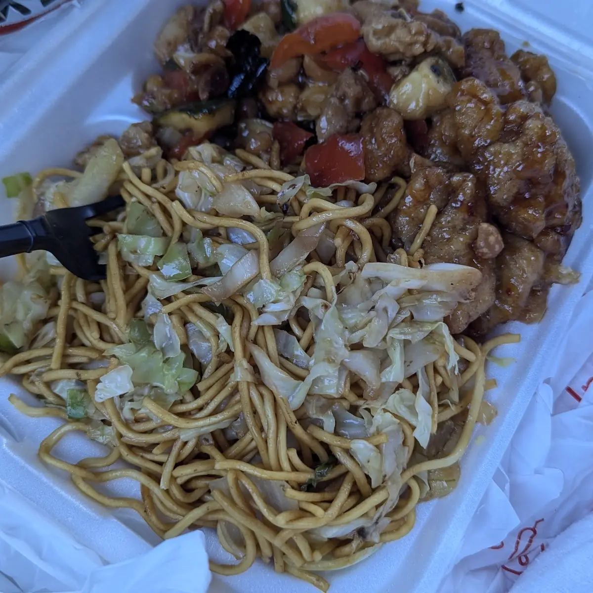 Orange Chicken Chow Mein