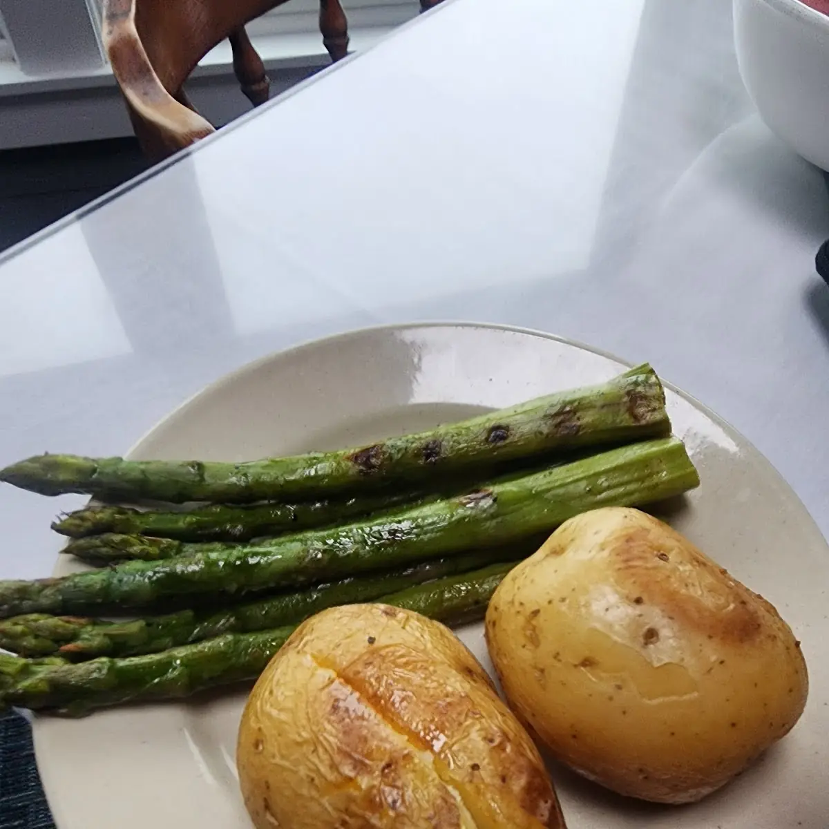 Grilled Asparagus and Roasted Potatoes