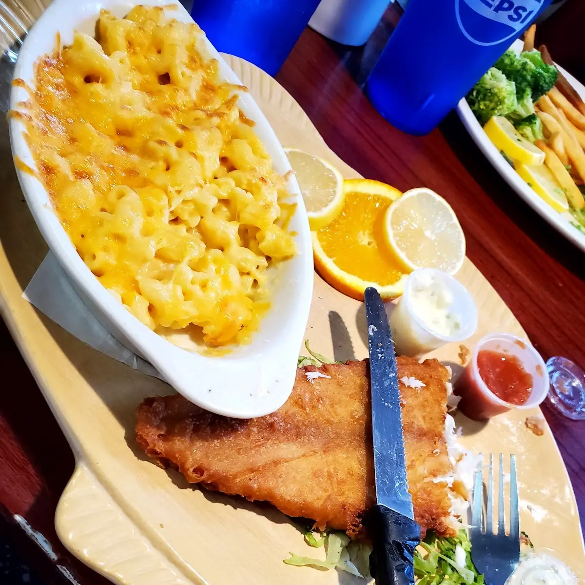 Mac & Cheese Fish Frig