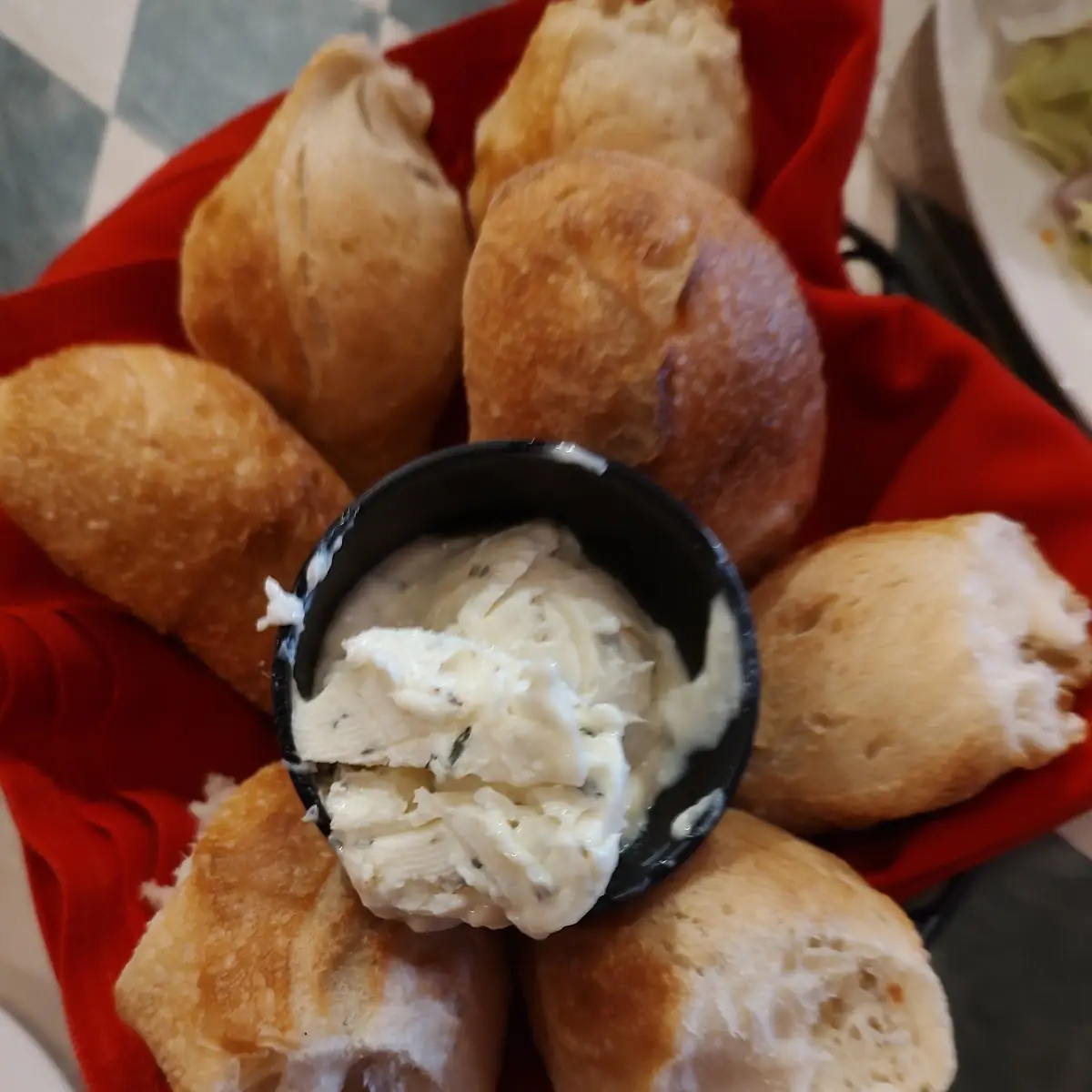 Bread Basket with Garlic Butter