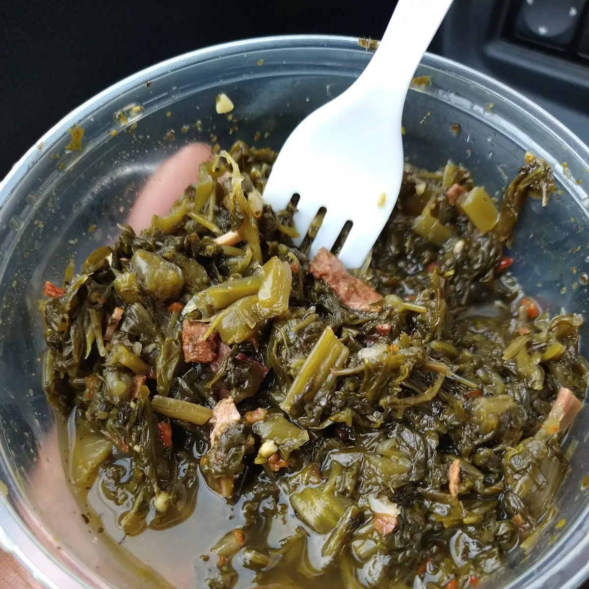Greens with Smoked Turkey Large