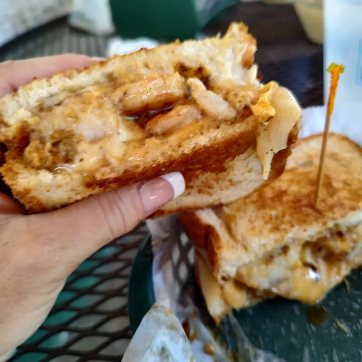 Special Order Grilled Shrimp in Grilled Cheese Sandwich