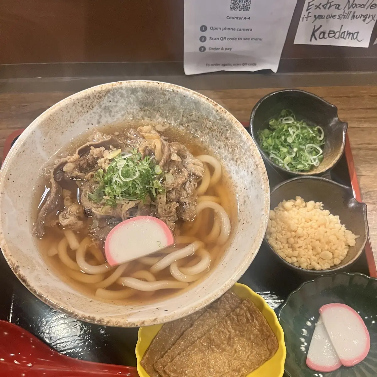 Two Beef Udon Noodle Bowls