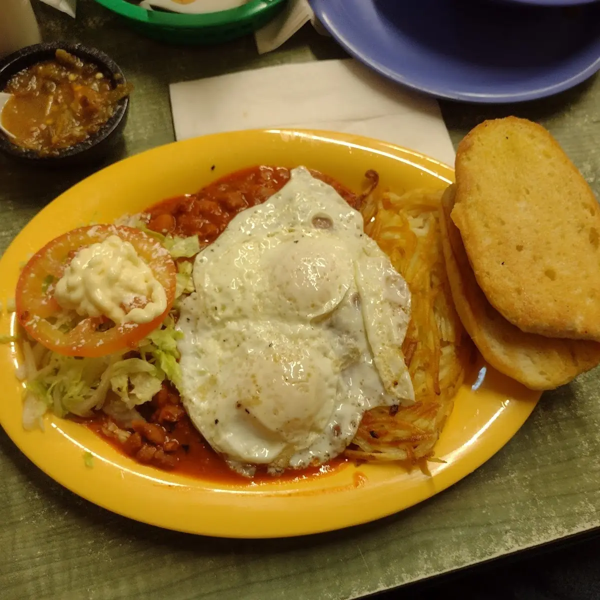 Hamburger Steak and Eggs