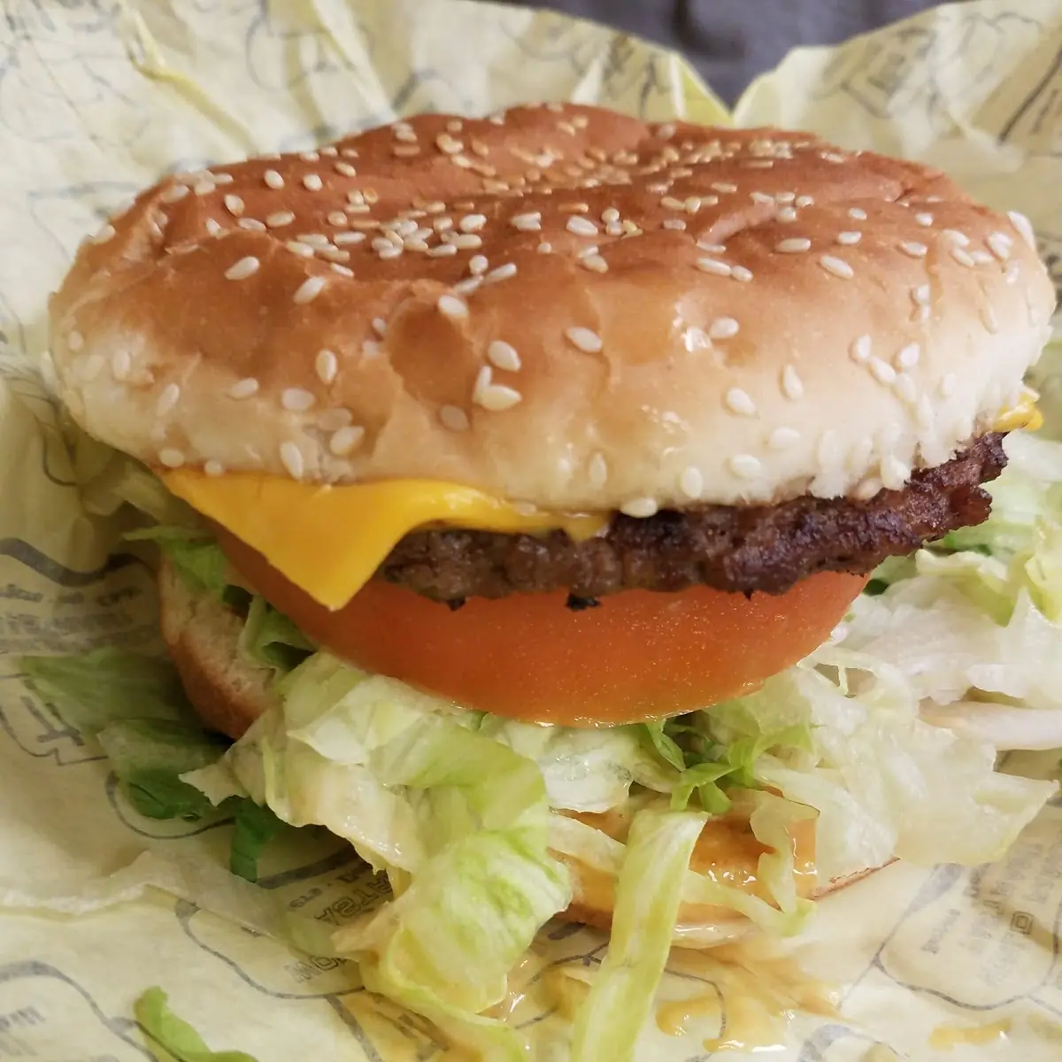 Hamburger with American Cheese