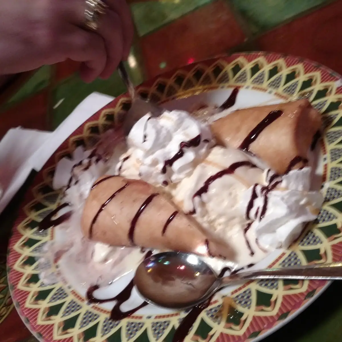Fried Ice Cream with Churros