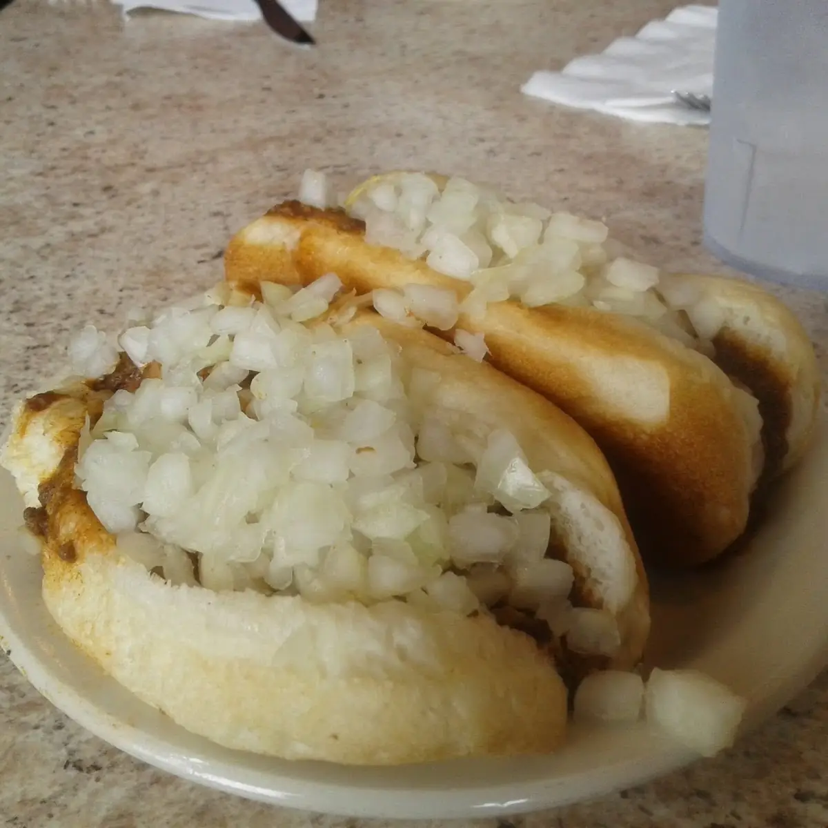 Chili Dog with Onions