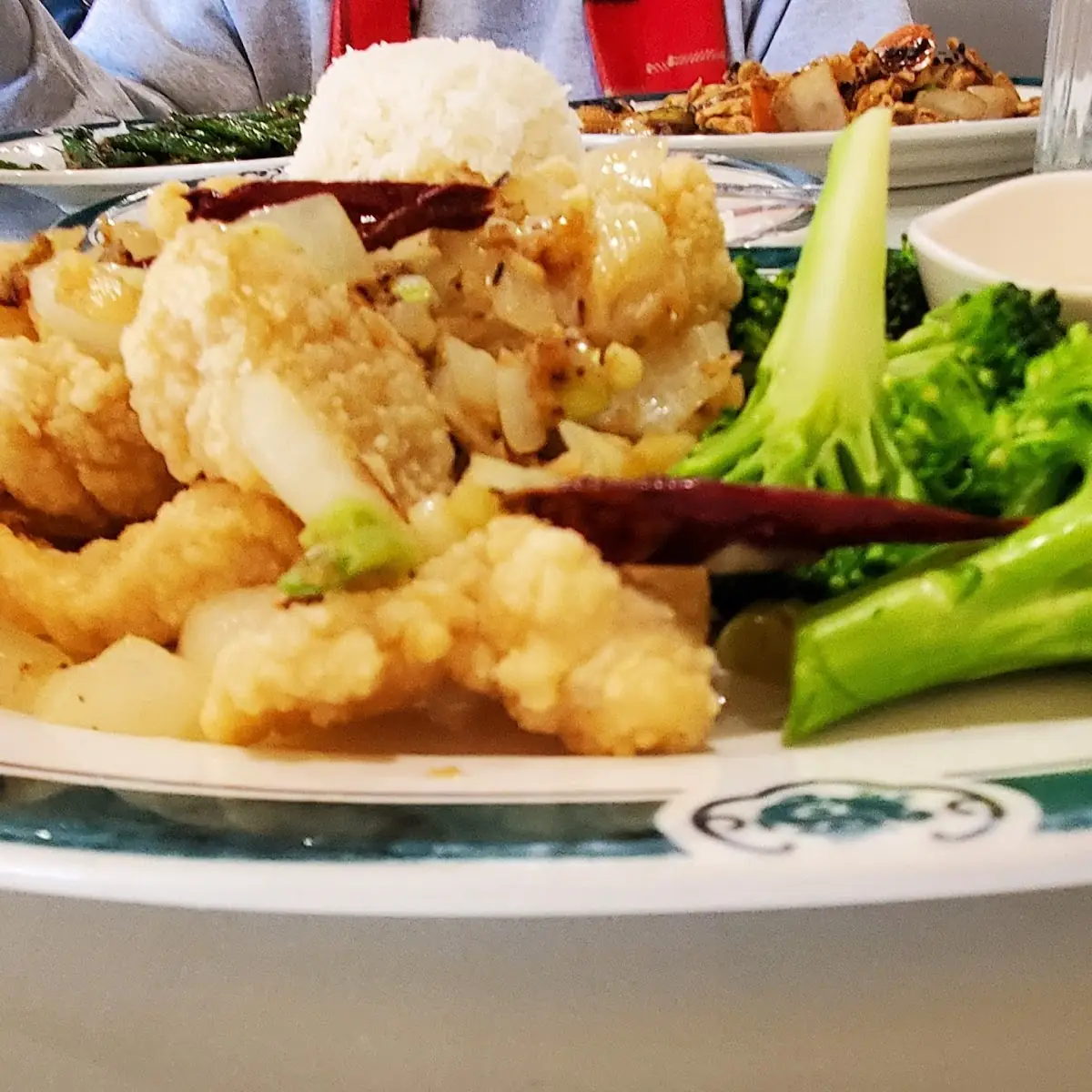Garlic Buttered Fried Fish with Onions