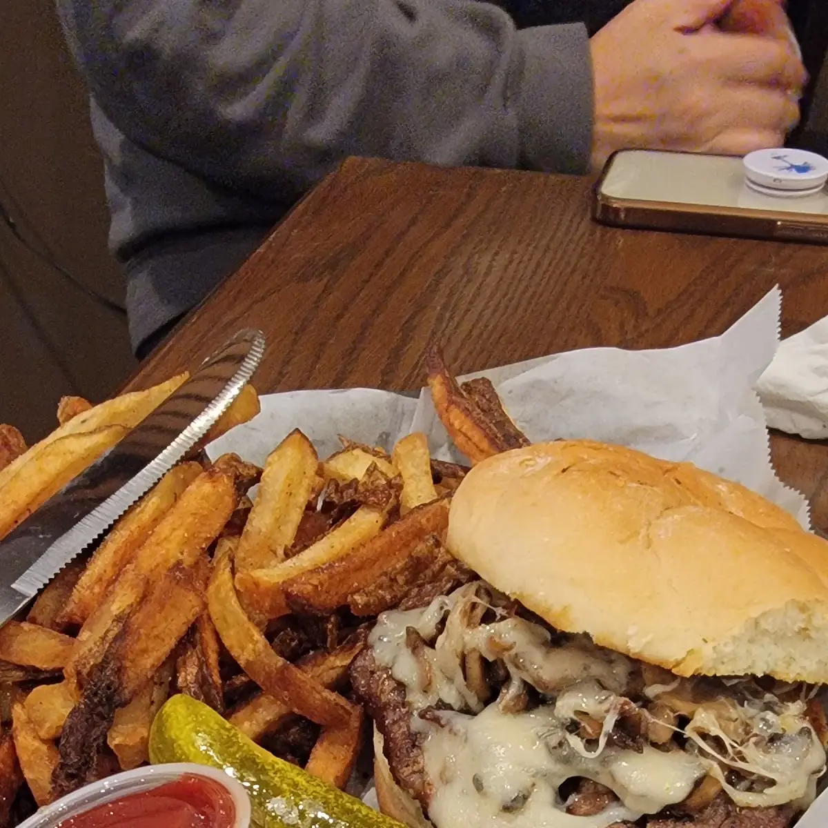 Mushroom & Swiss Burger