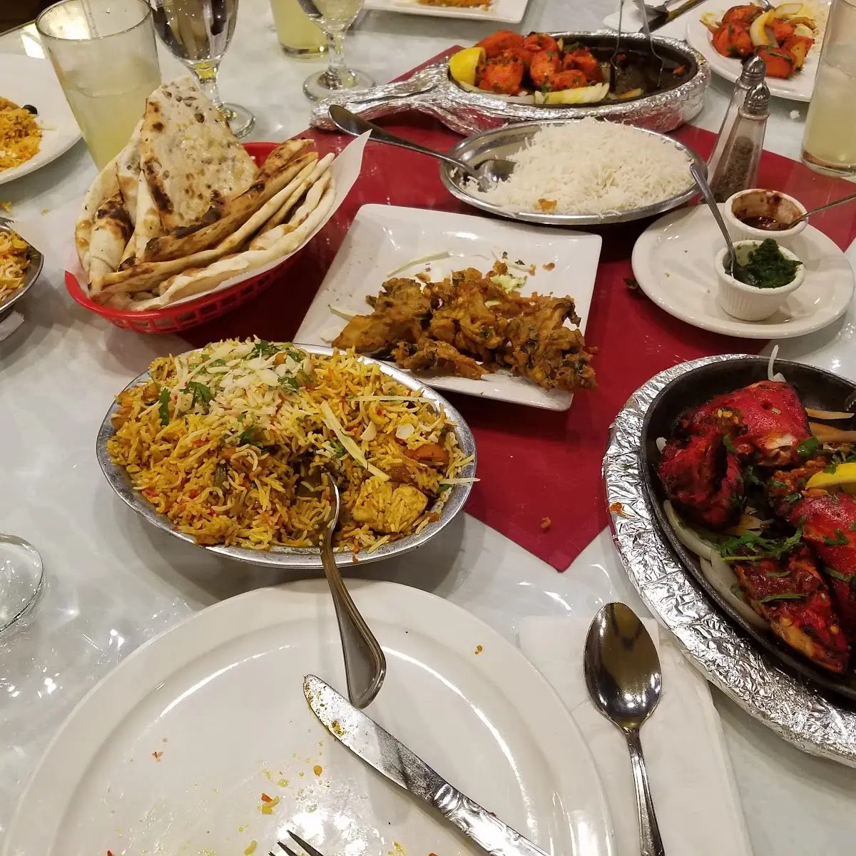 Chicken Biryani and Bread Basket