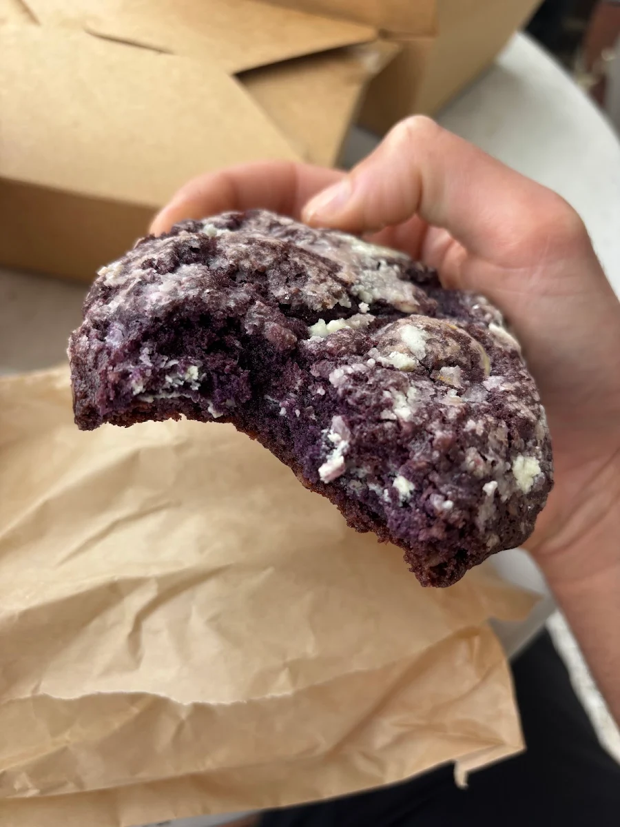 Ube White Chocolate Chip Cookie