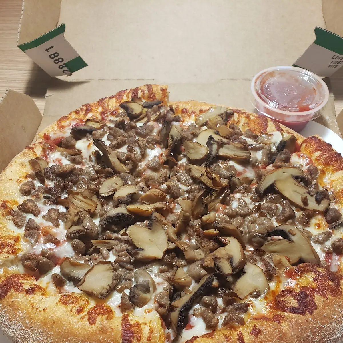 Beef and Mushroom Pizza