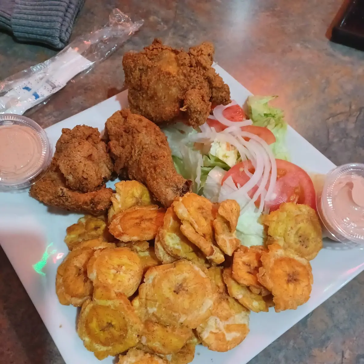 Fried Chicken & Tostones