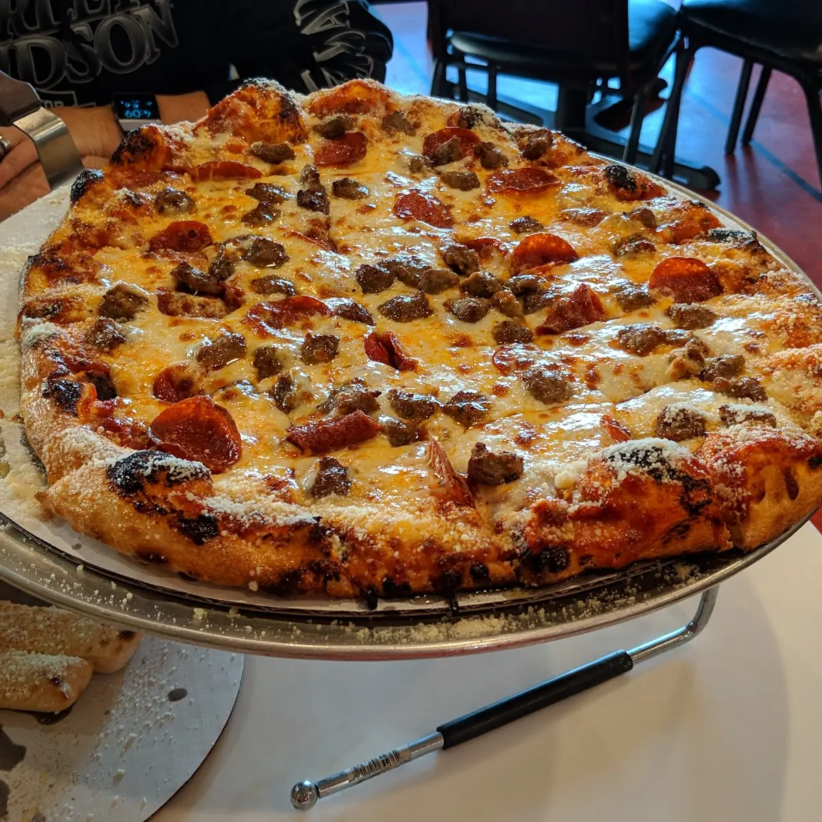 Pepperoni and Sausage Pizza
