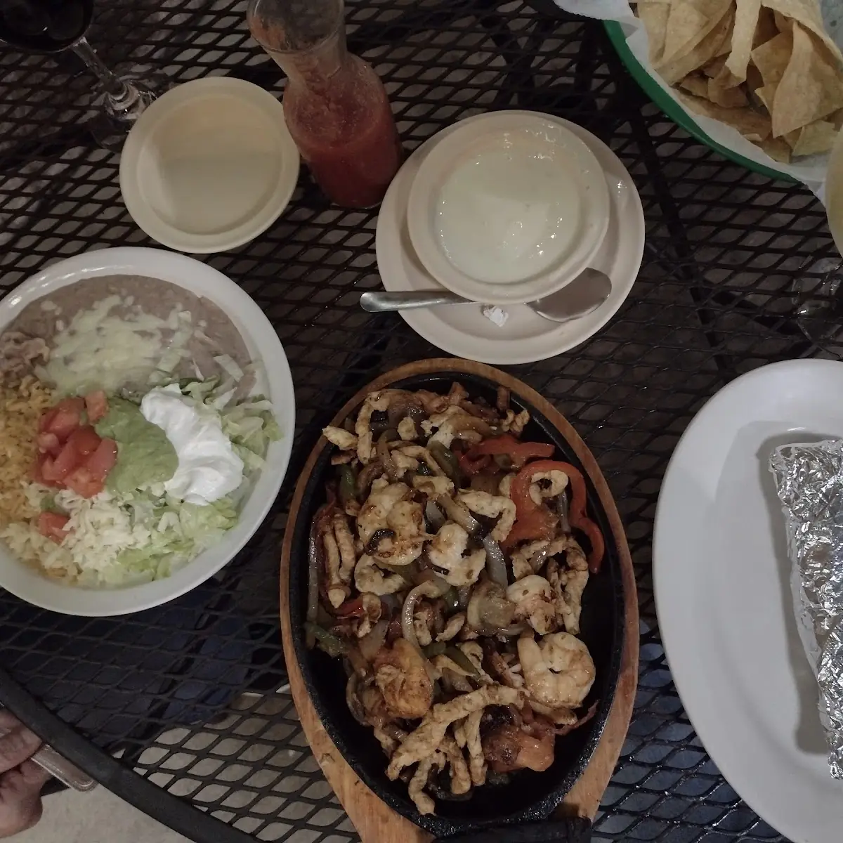 Chicken and Shrimp Fajitas
