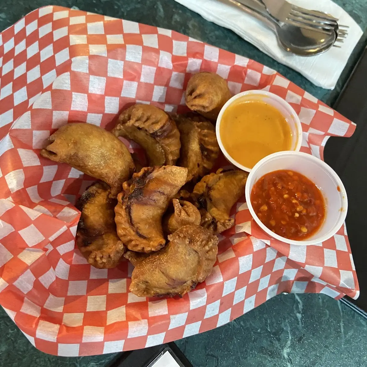 Fried Chicken Momos, Hakka Khazana Bar and Grill