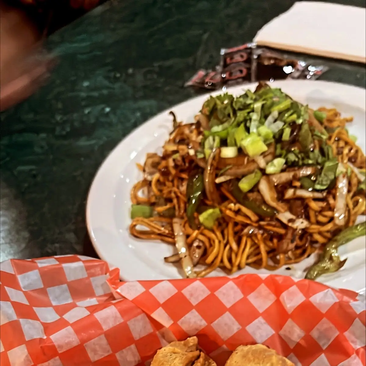 Fried Momos and Vegetable Noodles, Hakka Khazana Bar and Grill